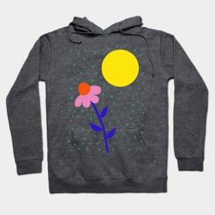 Flower and green dots Hoodie